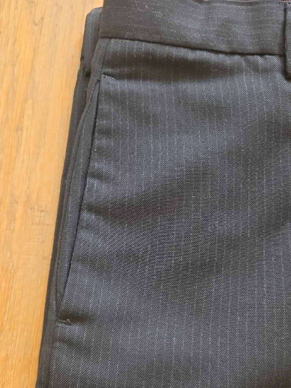 Banana Republic Black Pinstripe Dress Pants